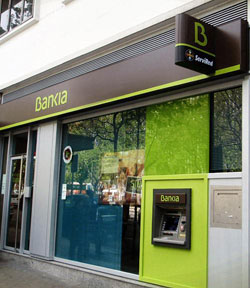 Exterior oficina de Bankia