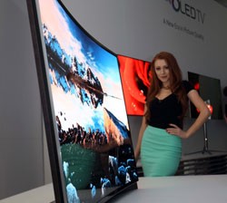 Primera televisión curvada de Samsung