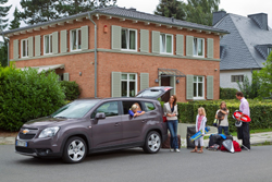 Familia de vacaciones Chevrolet