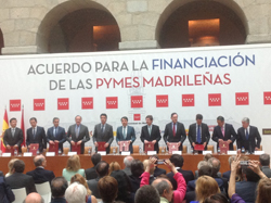 Acuerdo línea de crédito Avalmadrid y banca