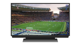 Fútbol en televisión, de Pixabay