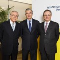 Isidro Fainé, Francisco Reynés y Rafael Villaseca, de Gas Natural Fenosa
